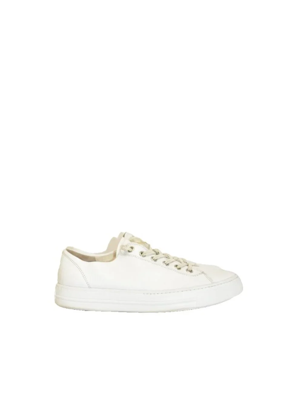 $420 Paul Green Hadley Platform Sneaker SHOES white leather silver 12 US (TF17)